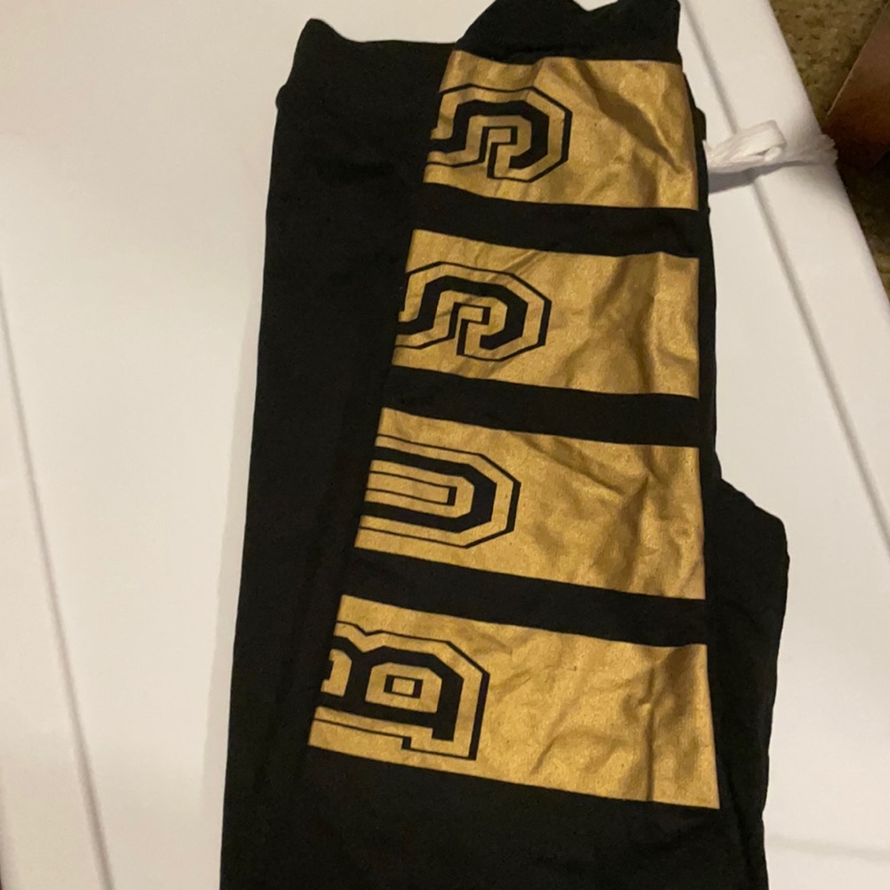 BOSS BLACK AND GOLD SWEAT PANTS